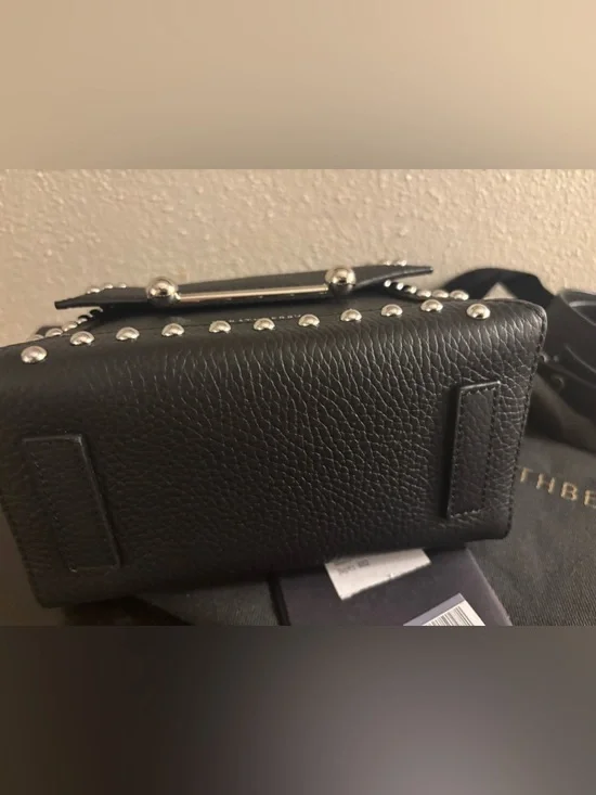 Authentic NWT Strathberry Nano Mosaic Studded Leather Top Handle Bag - Picture 8 of 10